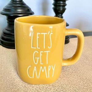 🆕Rae Dunn LET’S GET CAMPY Ceramic Mug